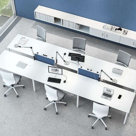 Ergonomische Einrichtung für Arbeitsplätze