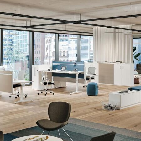 Ergonomische Einrichtung für Arbeitsplätze