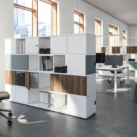 Schranksysteme und flexible Büroeinrichtung