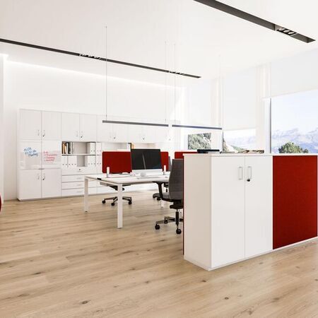 Schranksysteme und flexible Büroeinrichtung